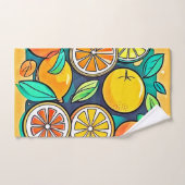 Citrus Fruit Art Design Bad Handdoek (Handdoek)