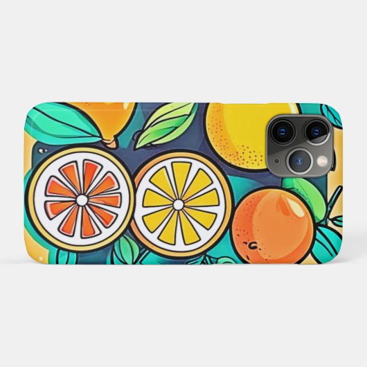Citrus Fruit Art Design Case-Mate iPhone Case (Achterkant (horizontaal))