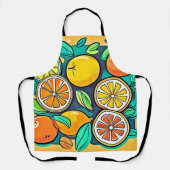 Citrus Fruit Art Design Schort (Voorkant)