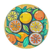 Citrus Fruit Art Design Snijplank (Voorkant)