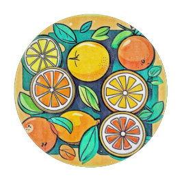 Citrus Fruit Art Design Snijplank