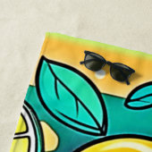 Citrus Fruit Art Design Strandlaken (In situ)