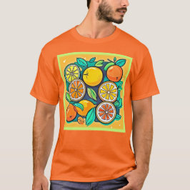 Citrus Fruit Art Design T-shirt