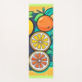 Citrus Fruit Art Design Yogamat (Voorkant)