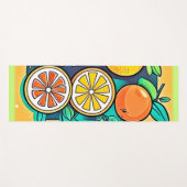 Citrus Fruit Art Design Yogamat (Voorkant (horizontaal))