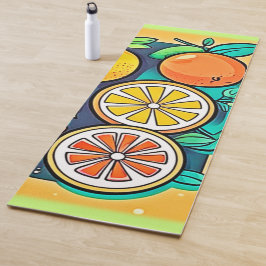 Citrus Fruit Art Design Yogamat