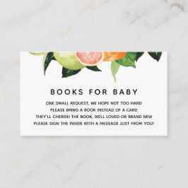 Citrus Fruit Books for Baby Enclosure Card Informatiekaartje