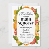 Citrus Fruit Bruids Douche Uitnodiging (Voorkant)