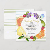 Citrus Fruit Cocktail Kaart (Voorkant / Achterkant)