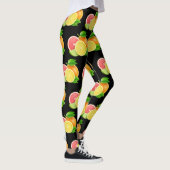 Citrus Fruit Design Patroon Leggings (Rechts)