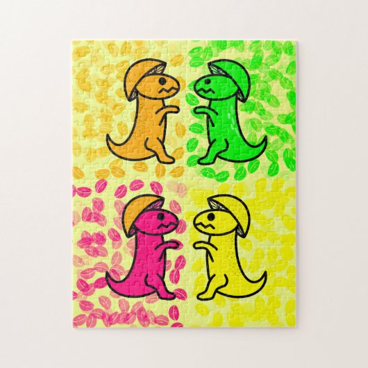Citrus Fruit Dinosaurs Legpuzzel (Verticaal)