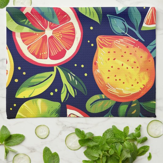 Citrus Fruit Kitchen Towel Theedoek (Gevouwen)