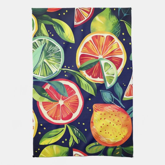 Citrus Fruit Kitchen Towel Theedoek (Verticaal)