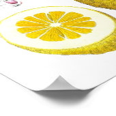 Citrus Fruit Lemon Botanical Print nr. 9 Wall Art (Hoek)