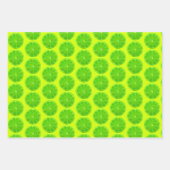 Citrus Fruit, Lemon en Limoen gepatterd Inpakpapier Vel (Voorkant 2)