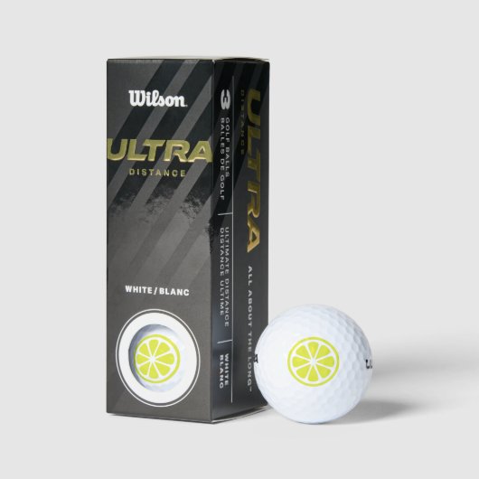 Citrus Fruit Lemon Golf Balls Golfballen (Verpakking)
