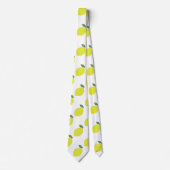 Citrus Fruit Lemon Pattern Stropdas (Voorkant)
