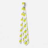 Citrus Fruit Lemon Pattern Stropdas (Achterkant)