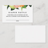 Citrus Fruit Luier Raffle Behuizing Kaart (Voorkant / Achterkant)