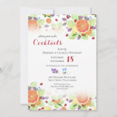 Citrus Fruit Mix Cocktail Party Kaart (Voorkant)