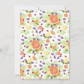 Citrus Fruit Mix Cocktailparty Kaart (Achterkant)