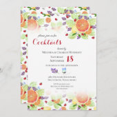 Citrus Fruit Mix Cocktailparty Kaart (Voorkant / Achterkant)