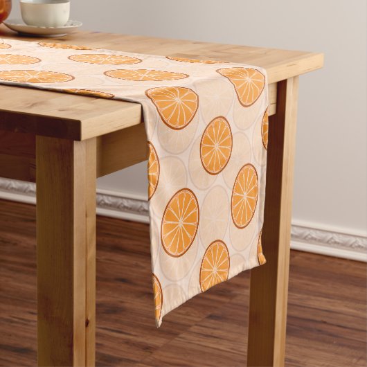 Citrus fruit oranges Table Runner Korte Tafelloper (Voorbeeld)