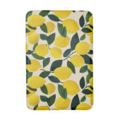 Citrus Fruit Pattern Summer Lemons Mediterranean Badmat (Voorkant Verticaal)
