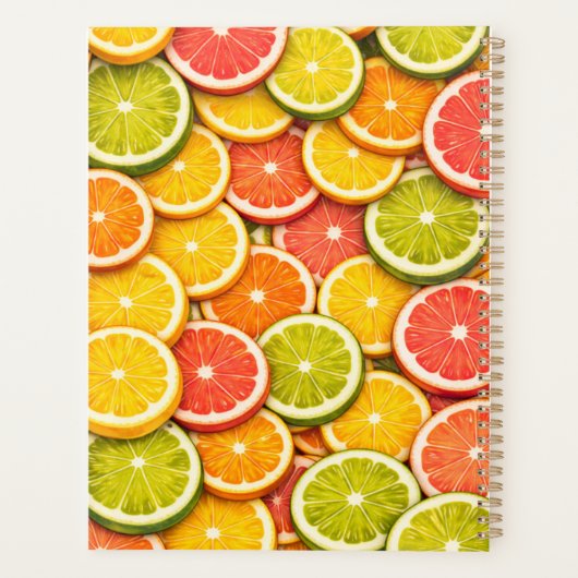 Citrus Fruit Planner Cover (Achterkant)