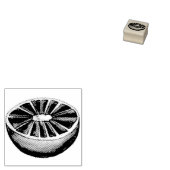 Citrus Fruit Roze grapefruitmoes Rubberstempel (Gestempeld)