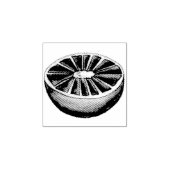 Citrus Fruit Roze grapefruitmoes Rubberstempel (Afrduk)