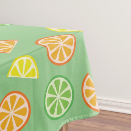 Citrus Fruit Slice Cute First Birthday Lemon Limoe Tafelkleed (Voorbeeld)