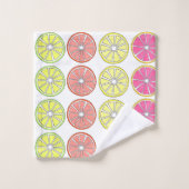 Citrus Fruit Slice Oranje Lemon Limoen Grapefruit Bad Handdoek (Wasdoekje)