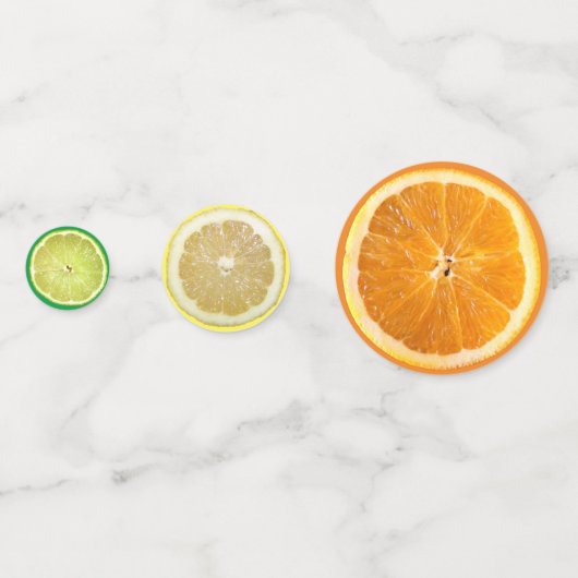 Citrus Fruit Slices Confetti (Voorkanten)