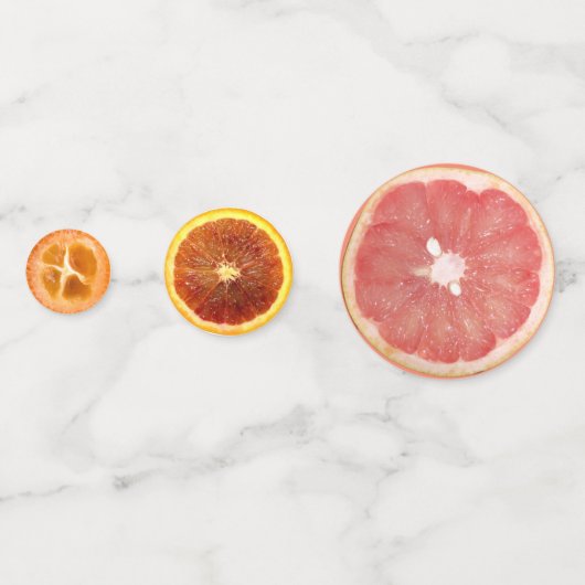 Citrus Fruit Slices Confetti (Achterkanten)