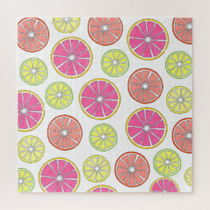 Citrus Fruit Slices Grapefruit Lemon Oranje Limoen Legpuzzel