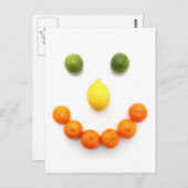 Citrus Fruit Smile Briefkaart (Voorkant / Achterkant)