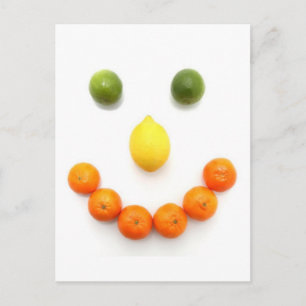 Citrus Fruit Smile Briefkaart
