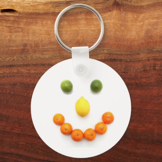 Citrus Fruit Smile Sleutelhanger (Voorkant)