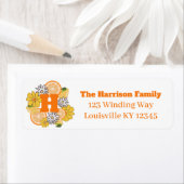 Citrus Fruit Summer Floral Etiket (Insitu)