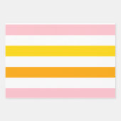 Citrus Fruit Wrapping Papier Vlakke Blad Set van 3 Inpakpapier Vel (Voorkant)