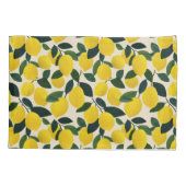 Citrus Fruit Yellow Lemons Pattern Mediterranean  Kussensloop (Achterkant)