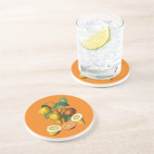 CITRUS FRUIT ZANDSTEEN ONDERZETTER (Zijkant)