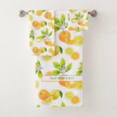 Citrus Fruits Art Sinaasappels and Lemons Patten Bad Handdoek (Insitu)