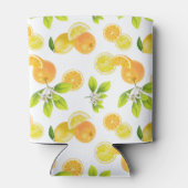 Citrus Fruits Art Sinaasappels and Lemons Patten Blikjeskoeler (Achterkant)