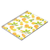 Citrus Fruits Art Sinaasappels and Lemons Patten Notitieboek (Linkerzijde)