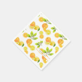 Citrus Fruits Art Sinaasappels and Lemons Patten Servet (Hoek)