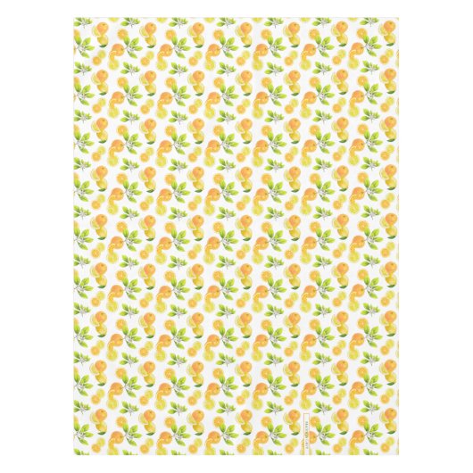 Citrus Fruits Art Sinaasappels and Lemons Patten Tafelkleed (Voorkant)