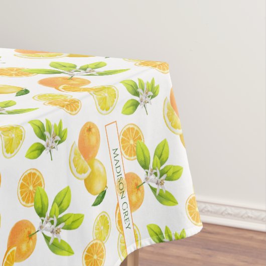 Citrus Fruits Art Sinaasappels and Lemons Patten Tafelkleed (Voorbeeld)
