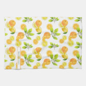 Citrus Fruits Art Sinaasappels and Lemons Patten Theedoek (Horizontaal)